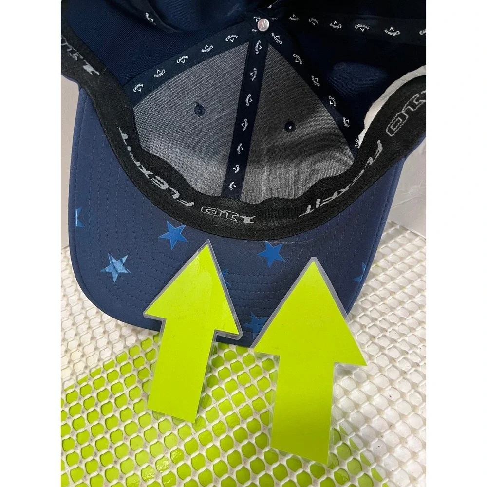 Callaway USA Golf Hat Cap Navy Blue Snapback Flexfit 110 One size